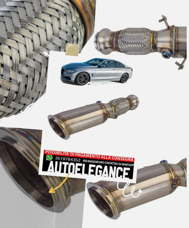 Tubo di ricambio per downpipe adatto per BMW F32 F33 F36 420i 428i SERIE 4