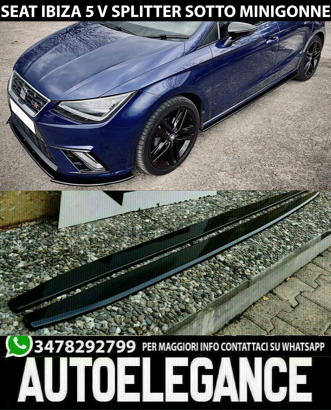 SEAT IBIZA 5 V SPLITTER SOTTO MINIGONNE