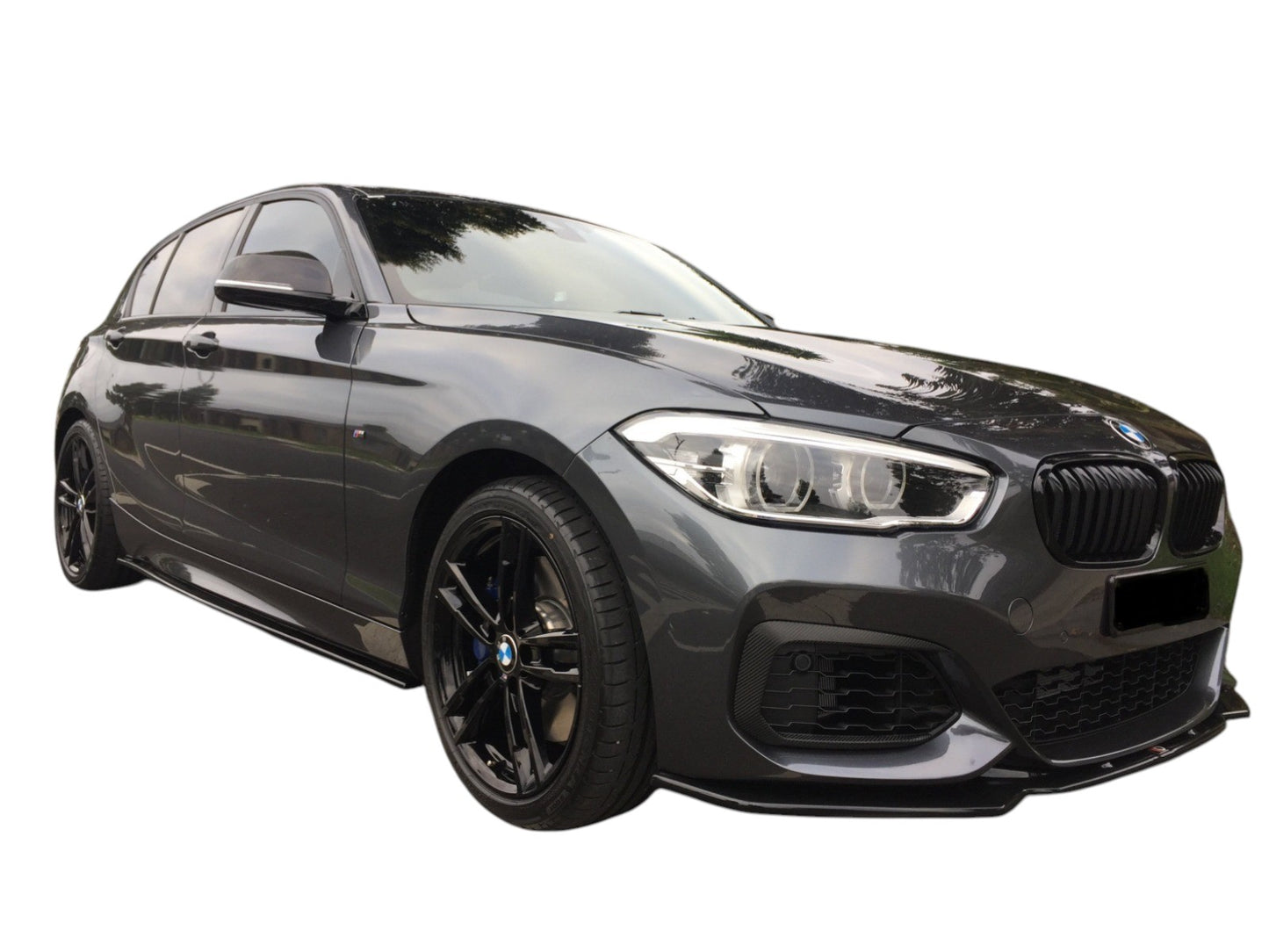 💕ART. 0034  SOTTO MINIGONNE BMW SERIE 1 F20 F21  190CM NERO LUCIDO💕