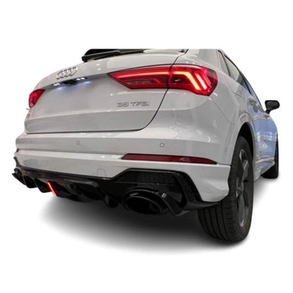 💕ART.8869 DIFFUSORI  AUDI  Q3 F3 2018+ SUV   NERO  LUCIDO💕