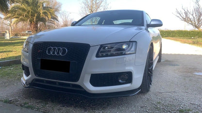 💕ART. 0891 SPLITTER AUDI A5 2007-2011 SLINE S5 NERO  LUCIDO 💕