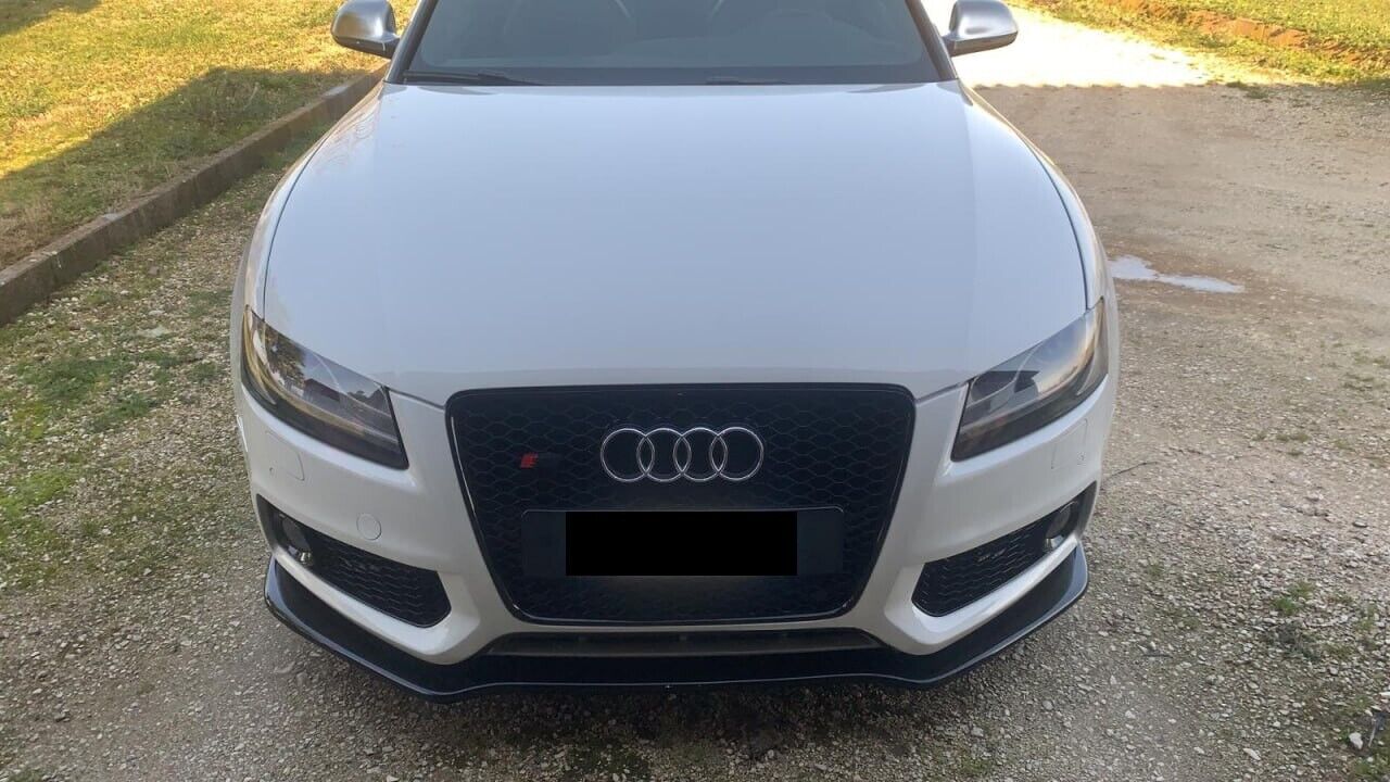 💕ART. 0891 SPLITTER AUDI A5 2007-2011 SLINE S5 NERO  LUCIDO 💕