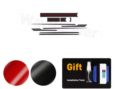 Set di 7 Adesivi per Strisce Laterali Superiori Porta, Cofano, Tetto e Bagagliaio in Vinile per BMW M2 G87 2026
