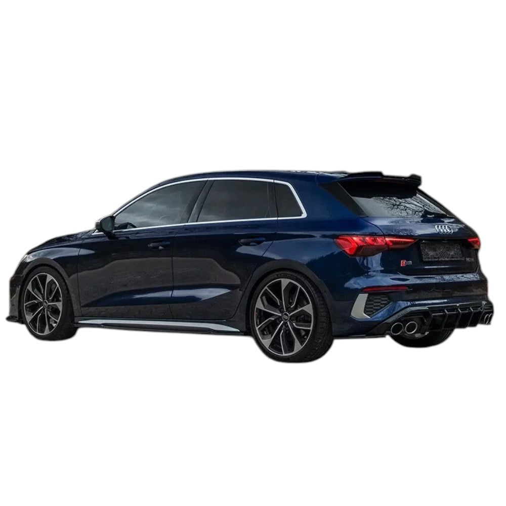 💕ART.2227 SOTTO MINIGONNE AUDI A3 8Y S3 2020-2024 NERO LUCIDO💕