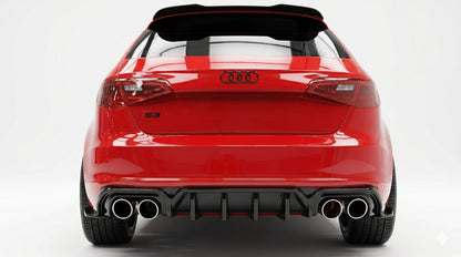 👉ART.10561 DIFFUSORE LOOK S3 ADATTO PER Audi S3 8V SB 2017+ PARAURTI SLINE👈