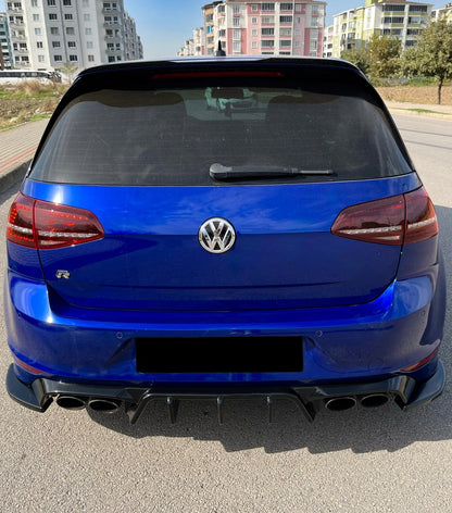 🔥Glossy Black Diffuser Kit with Rear Diffuser Suitable for VW Golf R MK7🔥