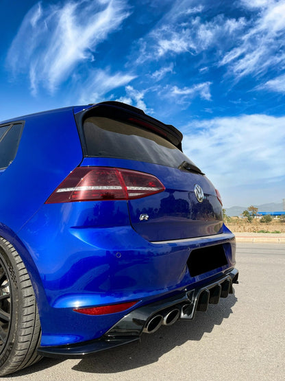 🔥Glossy Black Diffuser Kit with Rear Diffuser Suitable for VW Golf R MK7🔥