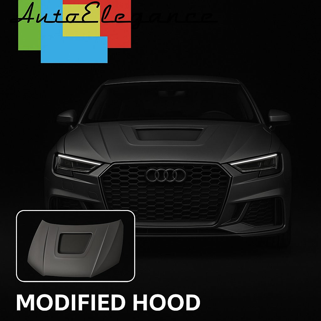 💎FRONT HOOD FOR AUDI A3 8V 2016-2020 TUNING LOOK💎
