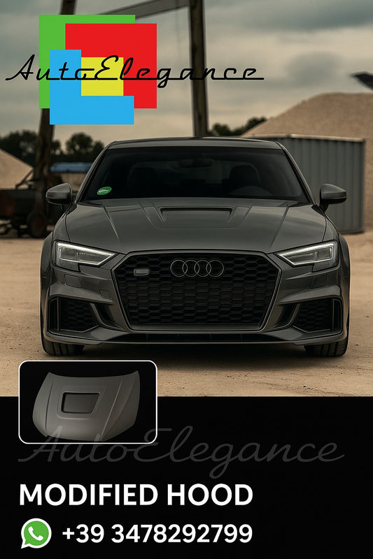 💎FRONT HOOD FOR AUDI A3 8V 2016-2020 TUNING LOOK💎