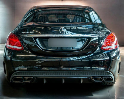 Diffusore adatto per Mercedes C-Class W205 Sedan Estate 2013-2018