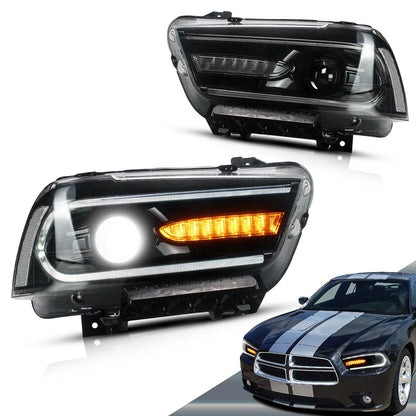 Fari per proiettori a doppio raggio per Dodge Charger 2011-2014 (versioni con guida a destra e sinistra)