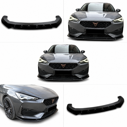 👉ART. 0876 SPLITTER CUPRA LEON 2020+ NERO LUCIDO👈