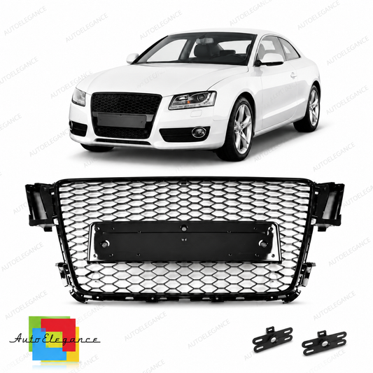 👉Griglia anteriore lucida nera adatta per AUDI A5 8T 2007-2011👈