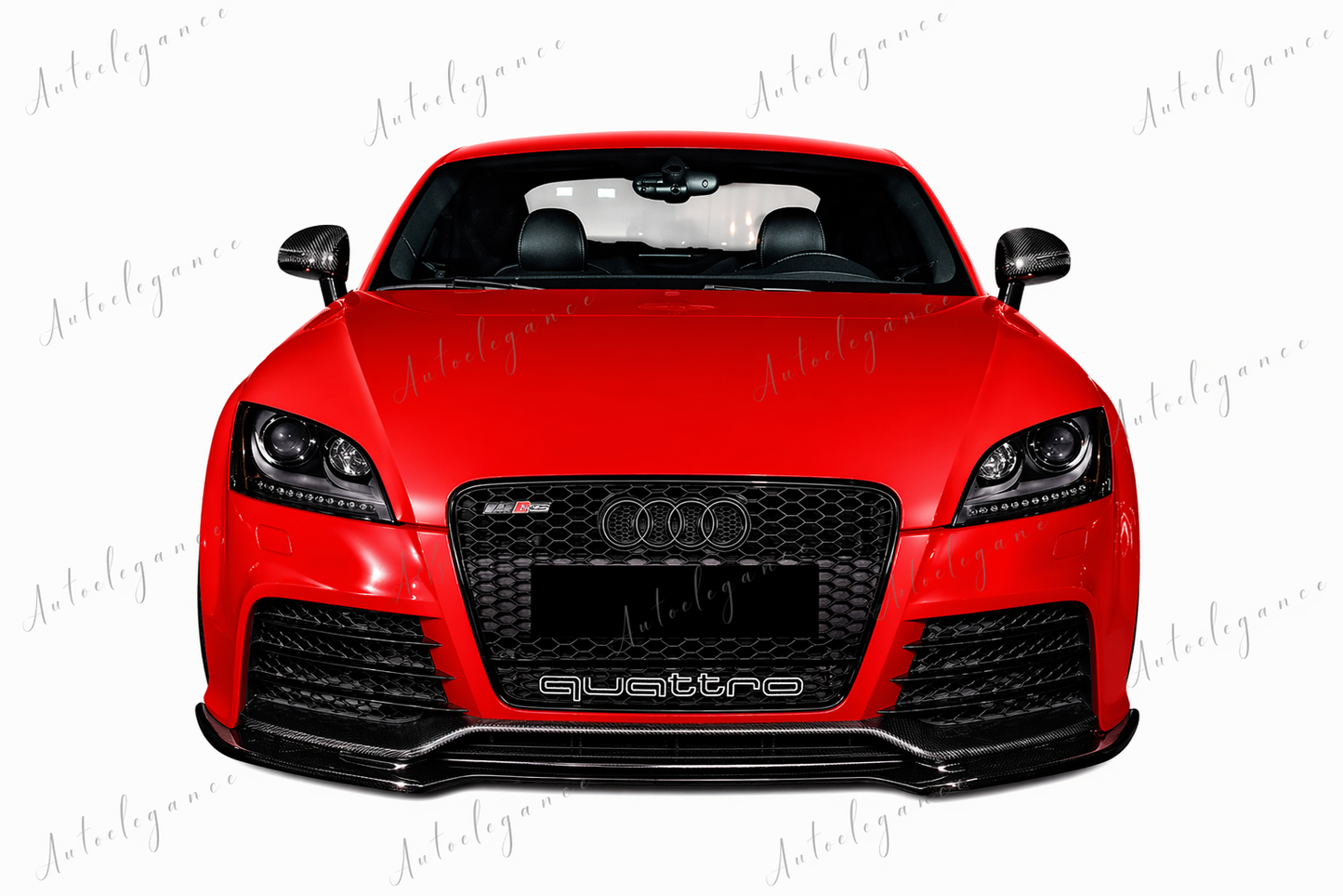 🔥ART.0931 GRIGLIA PER AUDI TT 8J 2006-2014 LOOK RSTT QUATTRO NERO LUCIDO🔥
