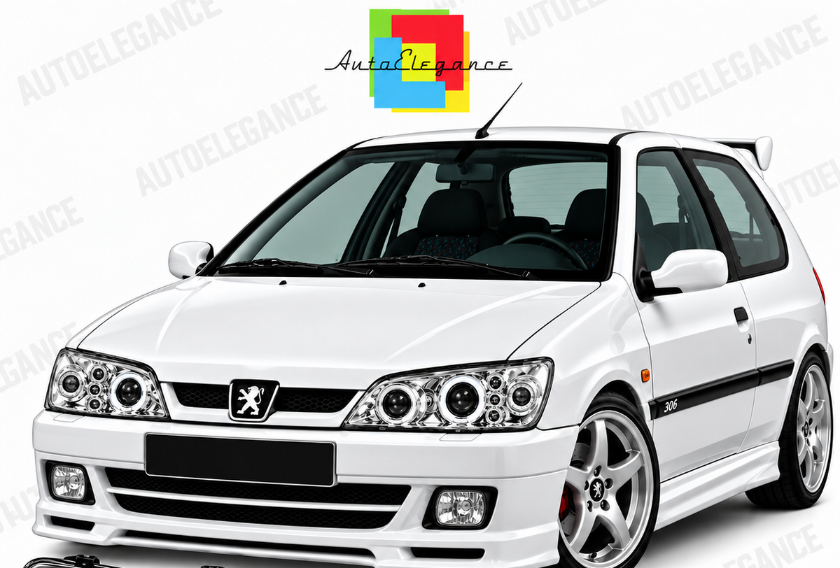ART.11091 FARI ANTERIORI ADATTO PER PEUGEOT 306 05.97-03.01 LED