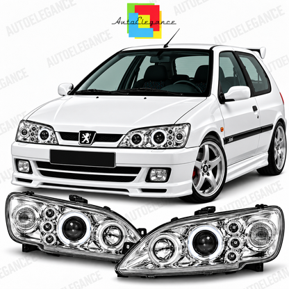 ART.11091 FARI ANTERIORI ADATTO PER PEUGEOT 306 05.97-03.01 LED