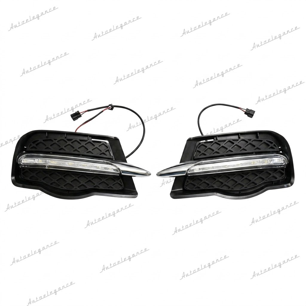 🔥ART.2200 GRIGLIE FENDINEBBIA ADATTO PER MERCEDES W204 2007-2011 LED DIURNE🔥
