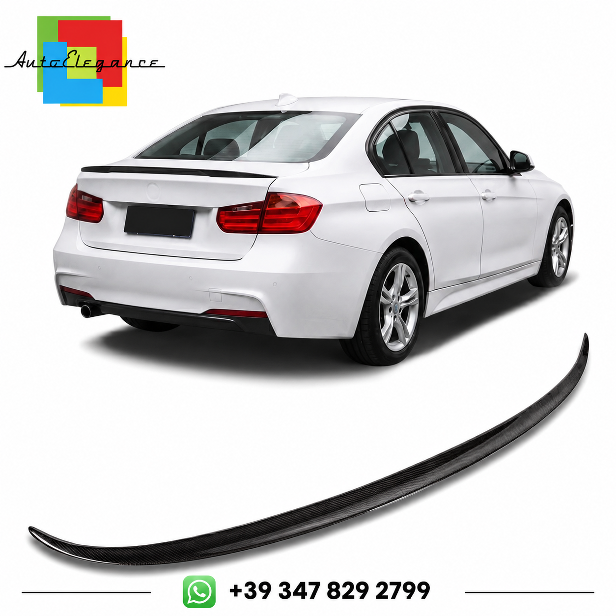 👉Spoiler Posteriore in Fibra di Carbonio per BMW Serie 3 F30 Sedan 2012-2016👈