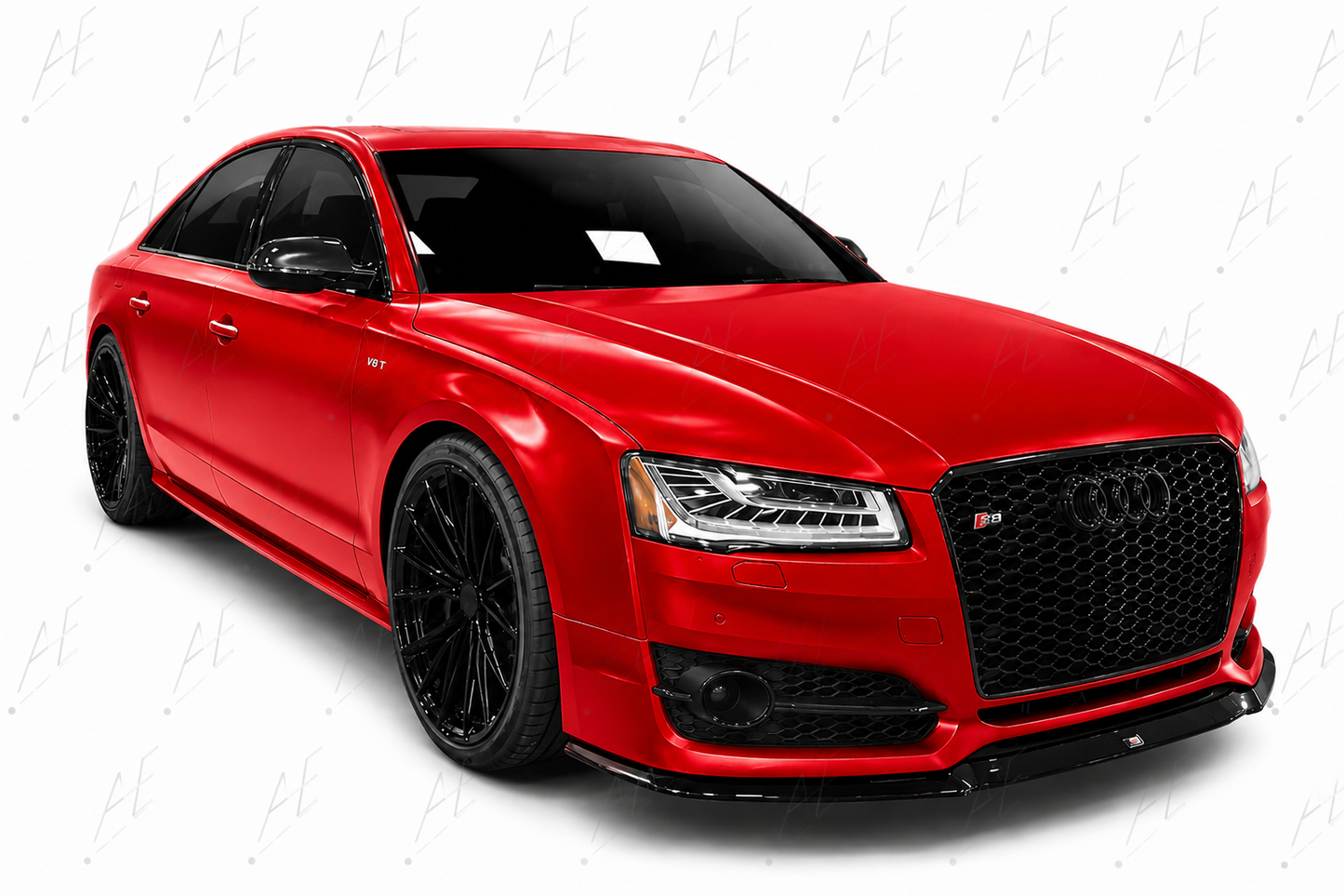 💕ART.5860 GRIGLIA SPORTIVA NERA LUCIDA PDC ADATTO PER AUDI A8 D4 13-17💕