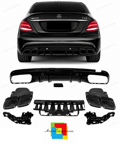 💕DIFFUSORI MERCEDES CLASSE C W205 NERO  LUCIDO  💕