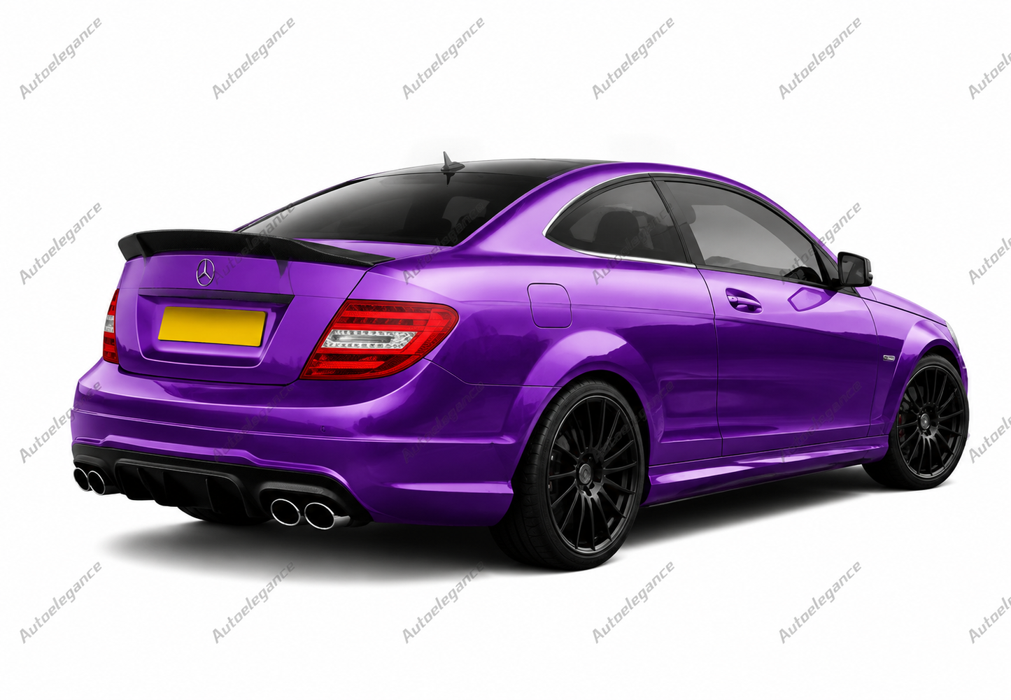 🔥ART.9923 SPOILER POSTERIORE PER MERCEDES CLASSE C COUPE W204 NERO LUCIDO🔥
