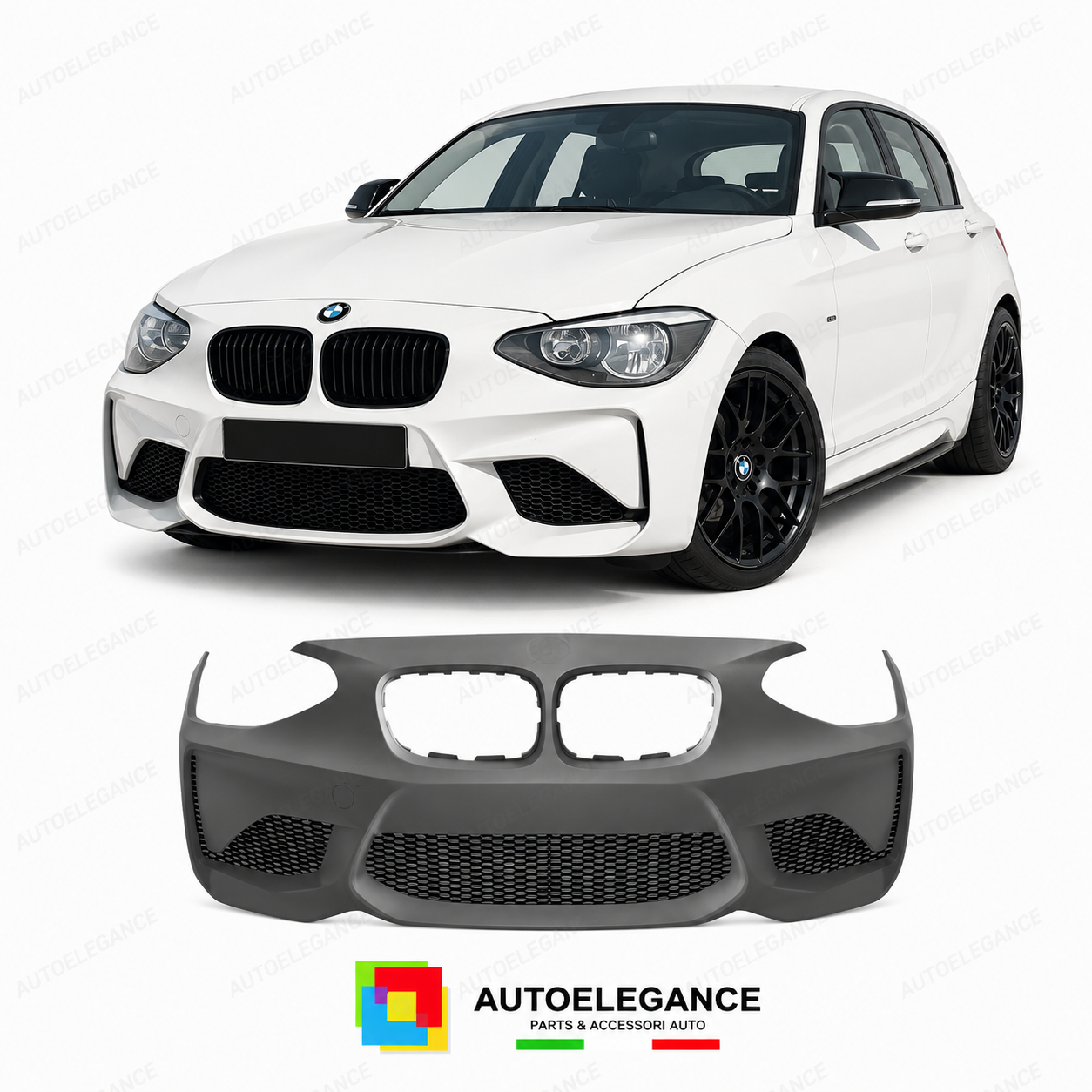 PARAURTI ANTERIORE BMW F20 F21 11-15 LOOK M2C COMPETITION