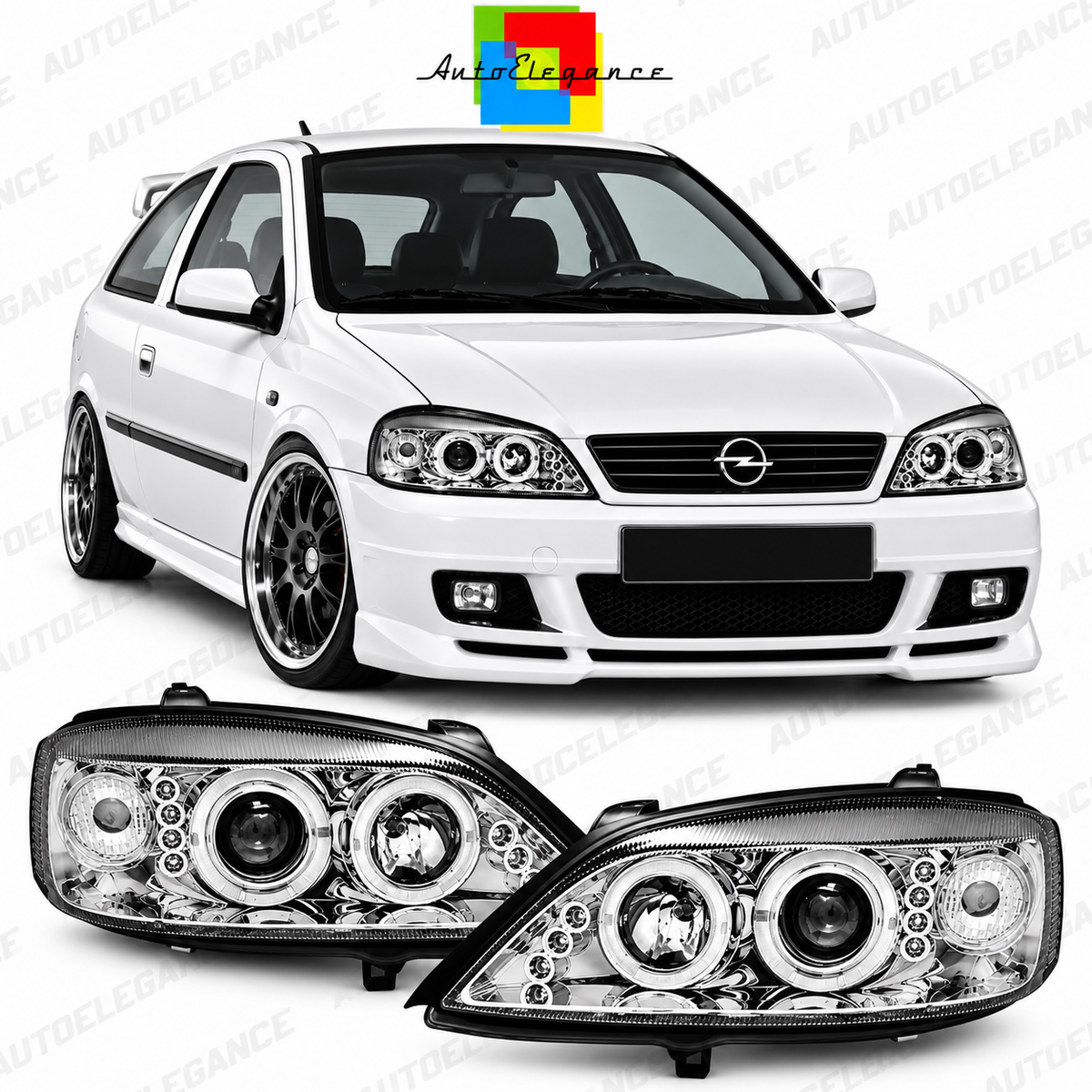 ART.6129 FARI ANTERIORI ADATTO PER OPEL ASTRA G 02.98-02.04