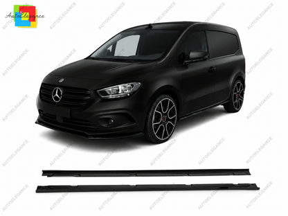 👉Minigonne Laterali per Mercedes Citan MK2 (2021+) Nero Lucido ABS👈