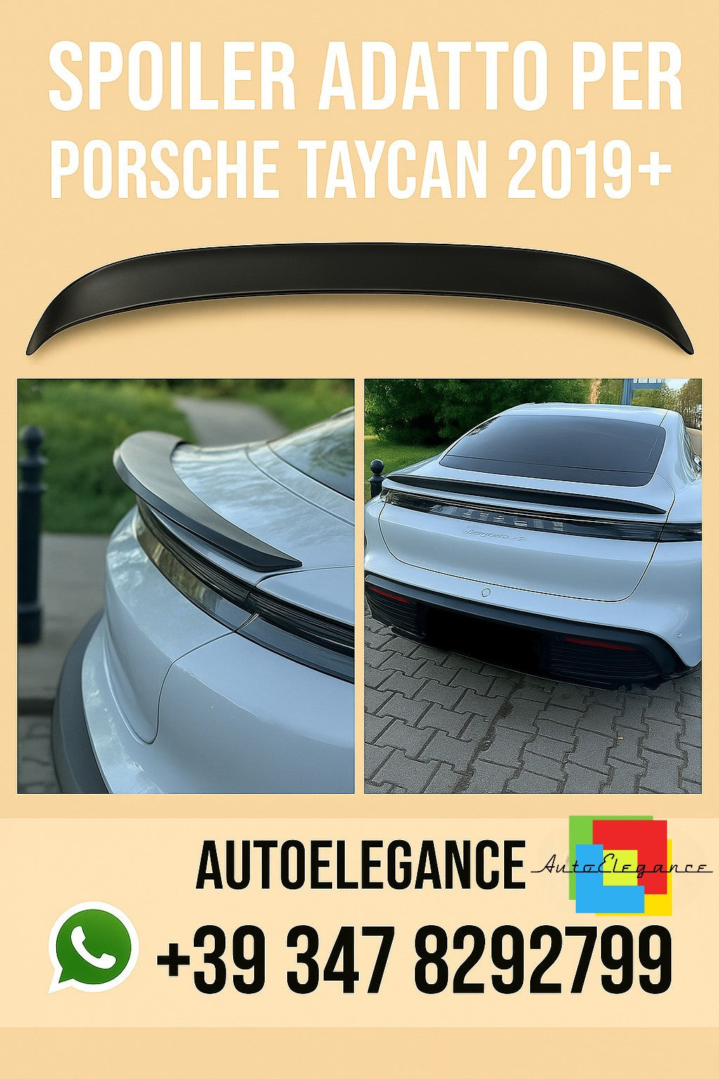 ✨SPOILER ADATTO PER PORSCHE TAYCAN 2019+ ✨