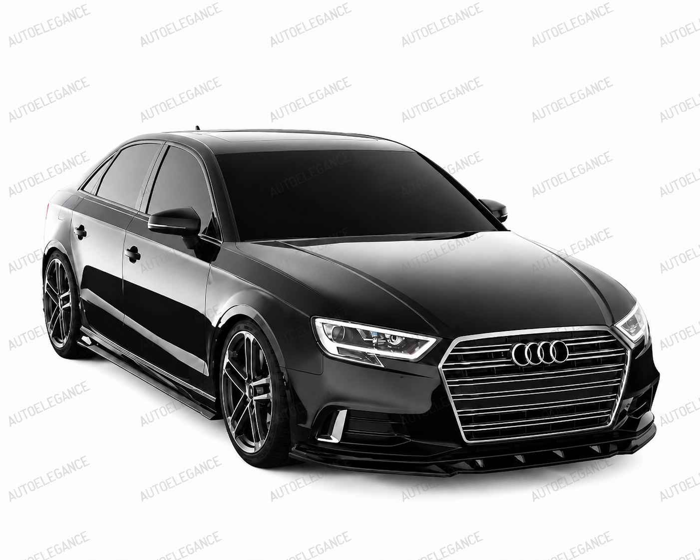 💫ART.2321 SPLITTER AUDI A3 8V FACELIFT SEDAN 2016-2020 Nero Lucido💫