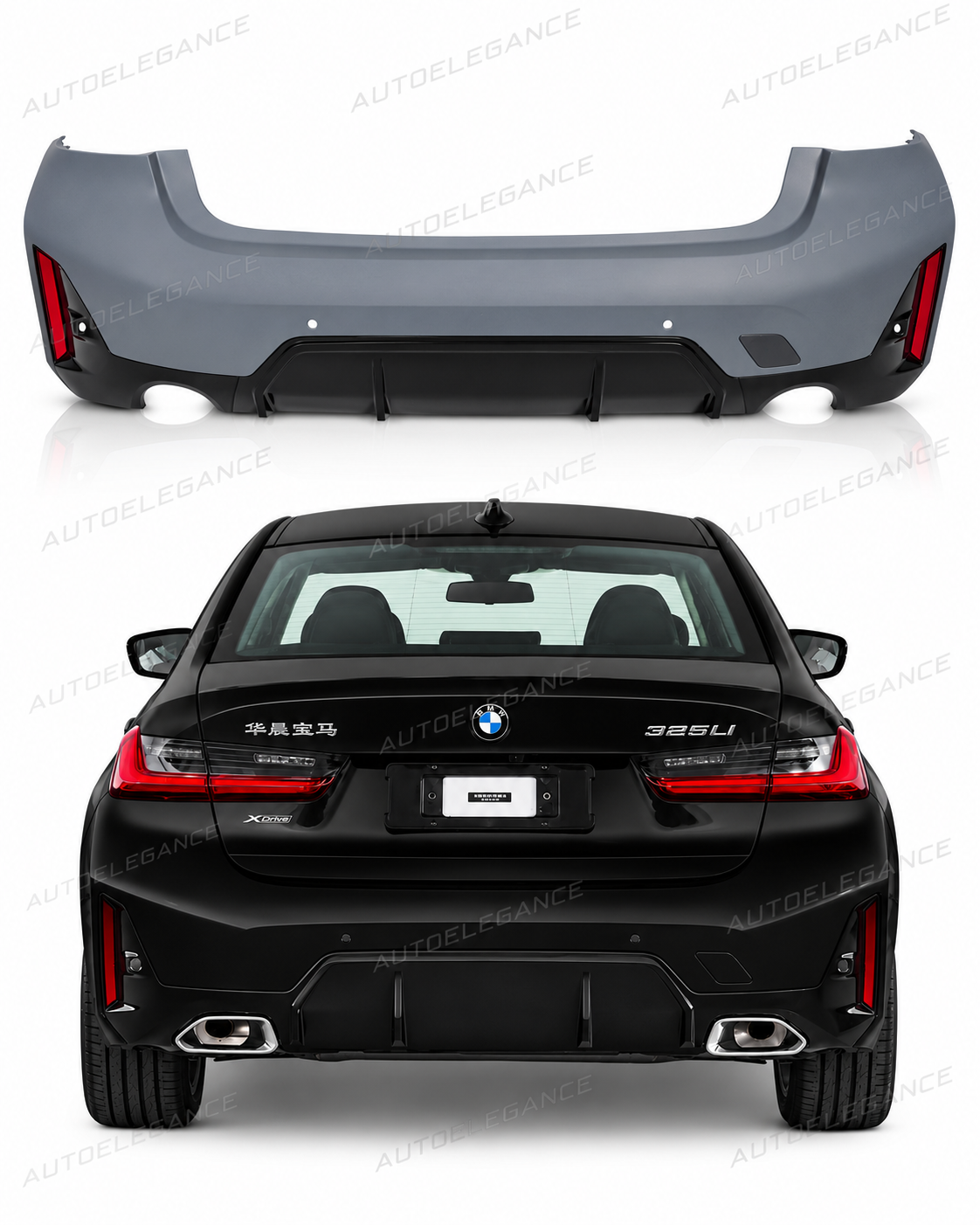 💫ART.10327 PARAURTI ANTERIORE SPORT LOOK PDC -BMW G20 LCI 22-26💫
