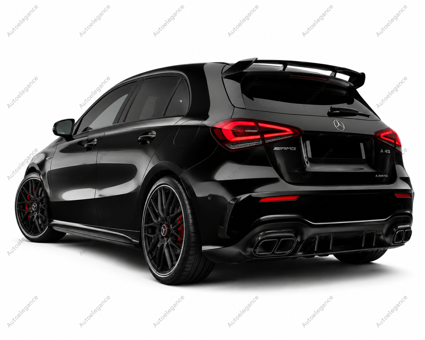 🔥ART.9931 SPOILER POSTERIORE STILE AMG PER MERCEDES A A45 W176 NERO LUCIDO🔥