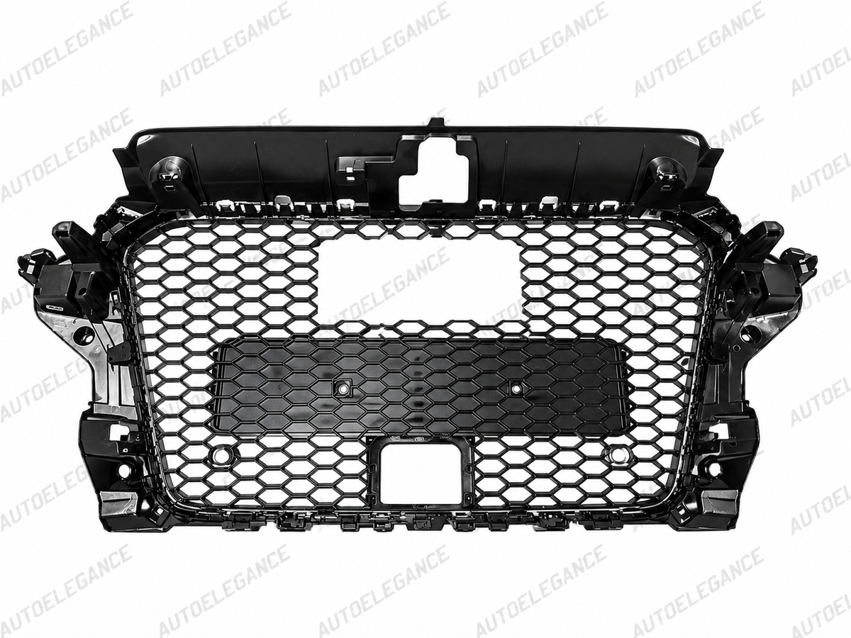 🔥ART.10660 GRIGLIA ADATTO PER AUDI A3 8V CON FORO ACC LOOK RS3 NERO 20 - 24🔥