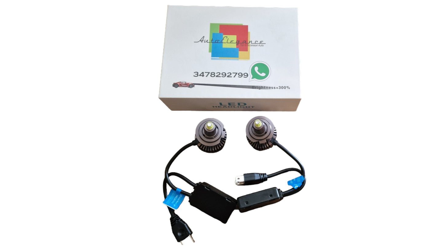 😍KIT FULL LED H7 CANBUS VOLKSWAGEN GOLF 5 V LED 9600 LUMEN 6000K + PORTALAMPADE😍