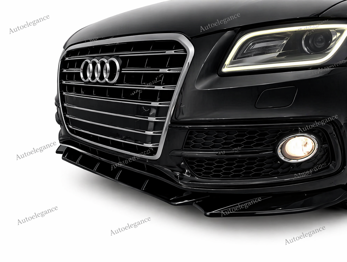 🔥SPLITTER ANTERIORE PER AUDI Q5 SQ5 8R S-LINE 2013-2016 FACELIFT (3 PEZZI)🔥