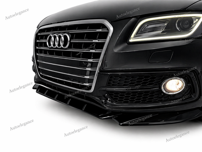 🔥SPLITTER ANTERIORE PER AUDI Q5 SQ5 8R S-LINE 2013-2016 FACELIFT (3 PEZZI)🔥