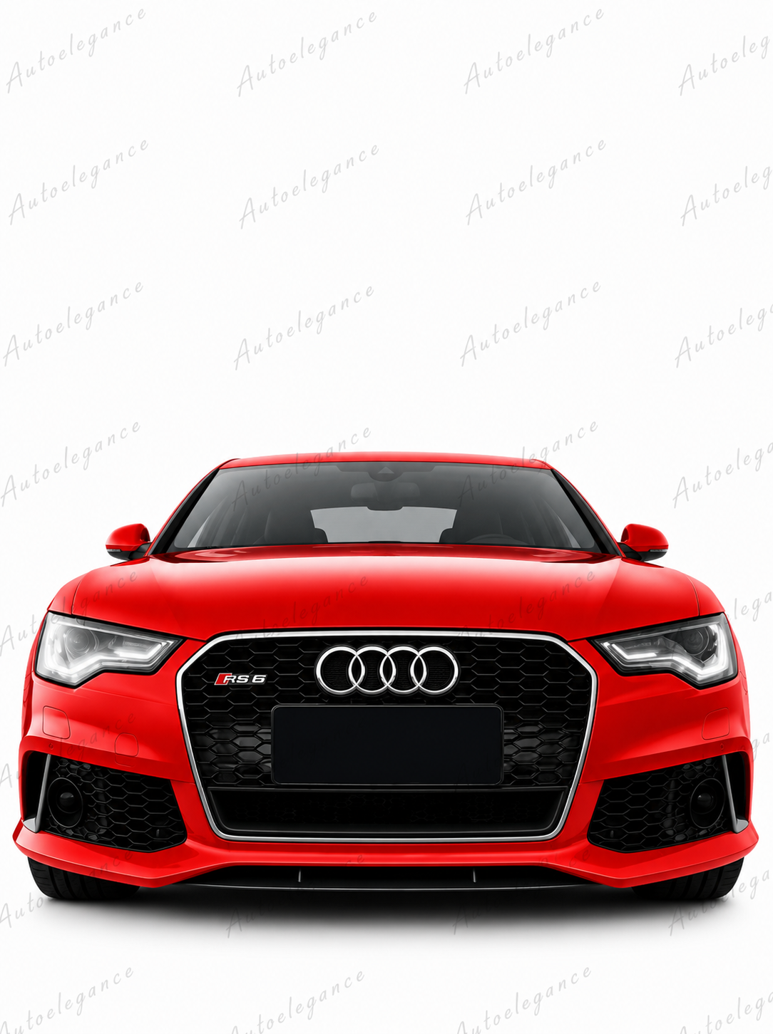 🔥ART.0675 GRIGLIA PER AUDI A6 4G C7 15-18 LOOK RS6 NERA CON BORDO CROMATO🔥