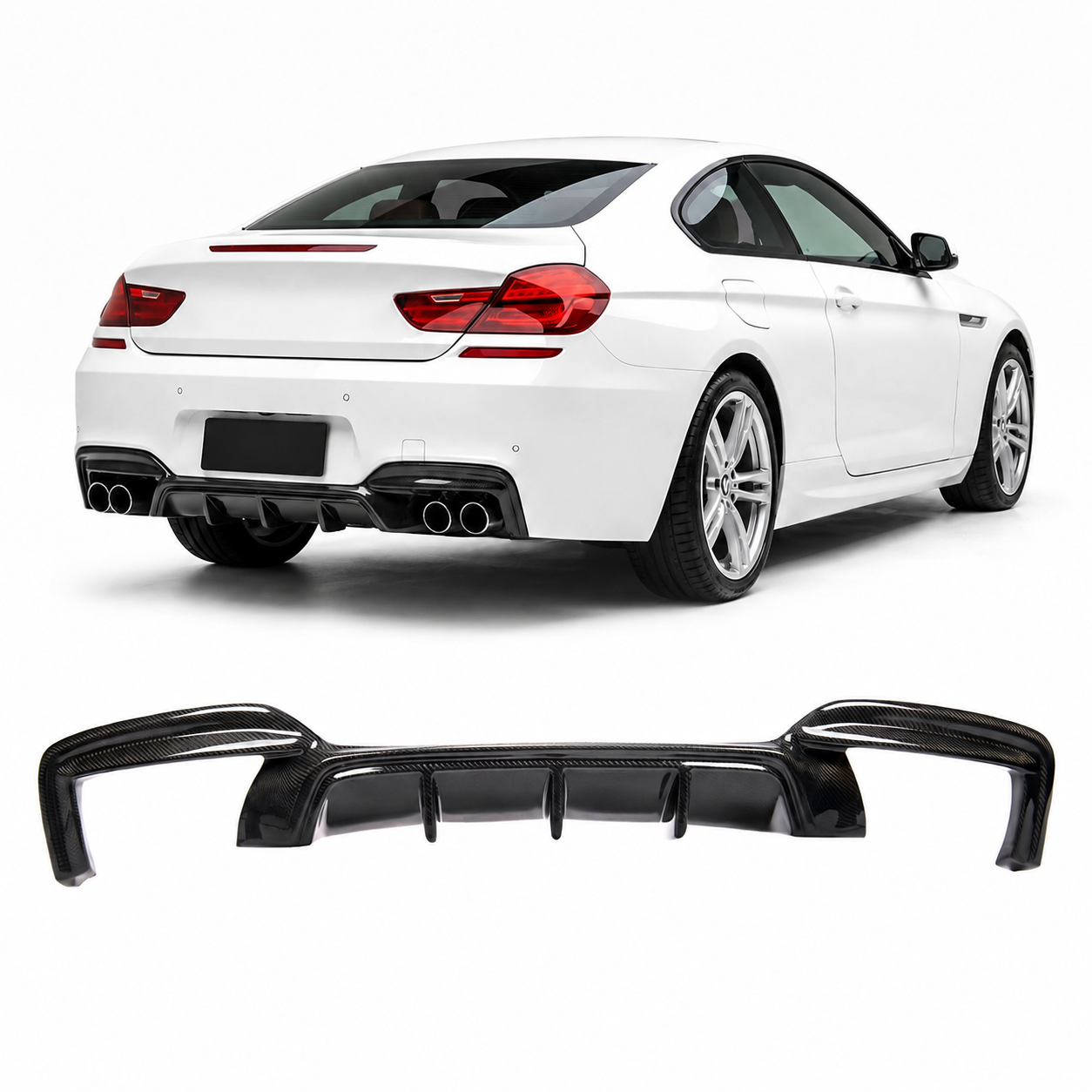 👉Diffusore posteriore adatto per BMW Serie 6 F12 F13 F06 2011-2017👈