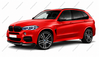 🔥ART.9934 SPLITTER ANTERIORE PER BMW X5 F15 LABBRO NERO LUCIDO M SPORT 13-18🔥