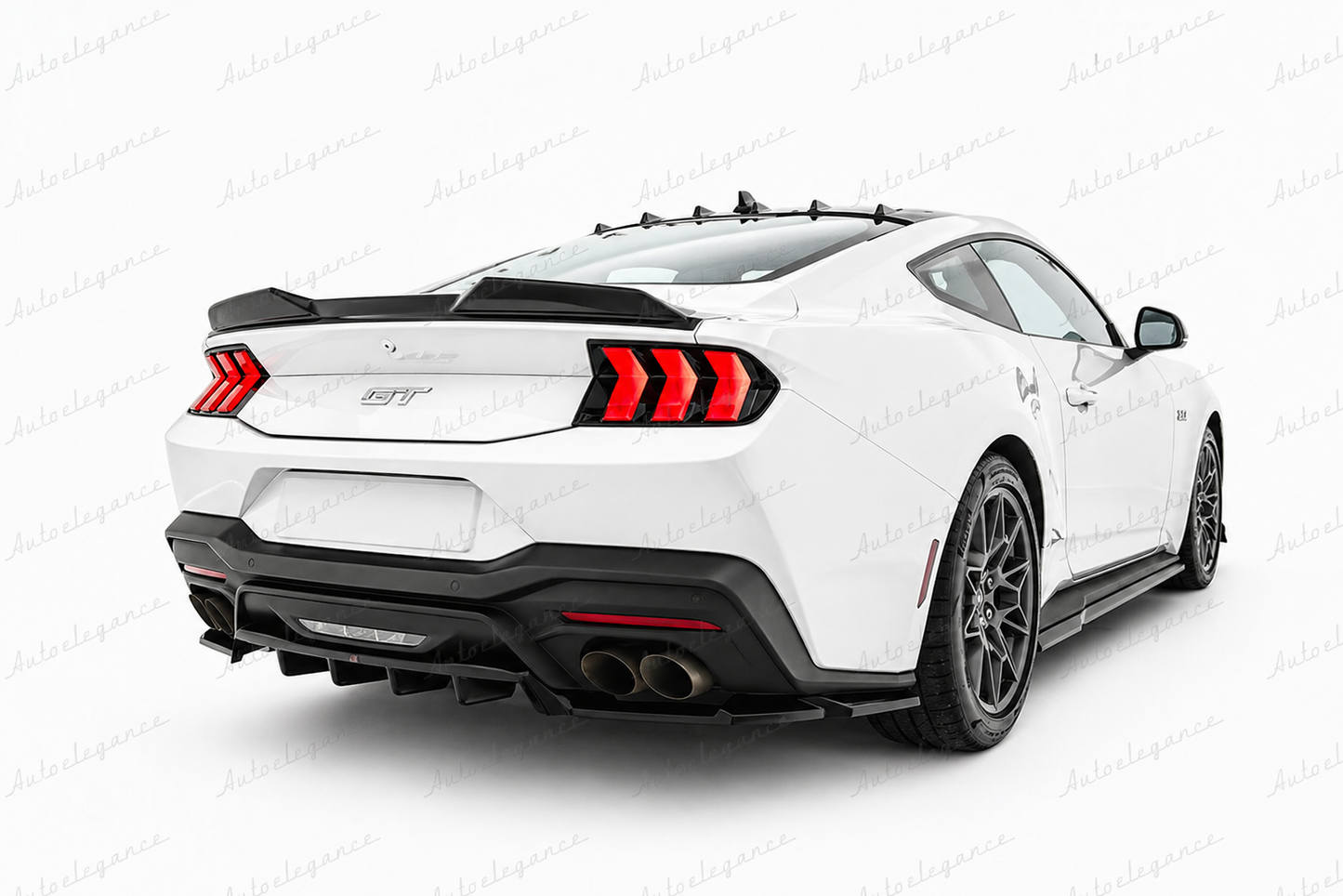 🔥ART.9736 SPLITTER POSTERIORE (CON BARRE VERTICALI) PER FORD MUSTANG GT Mk7🔥