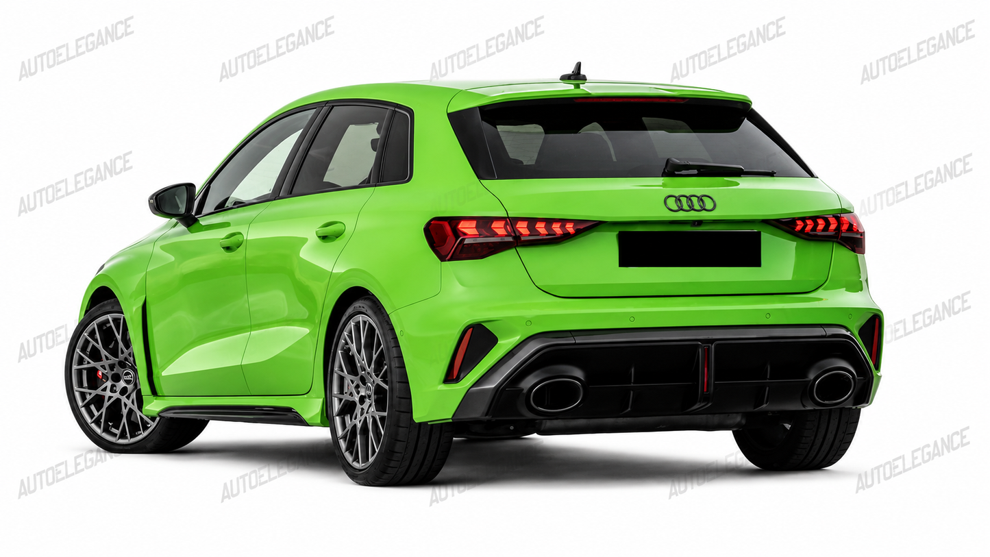 💫ART.10215 DIFFUSORE POSTERIORE PER AUDI A3 8Y 25- LOOK RS3💫