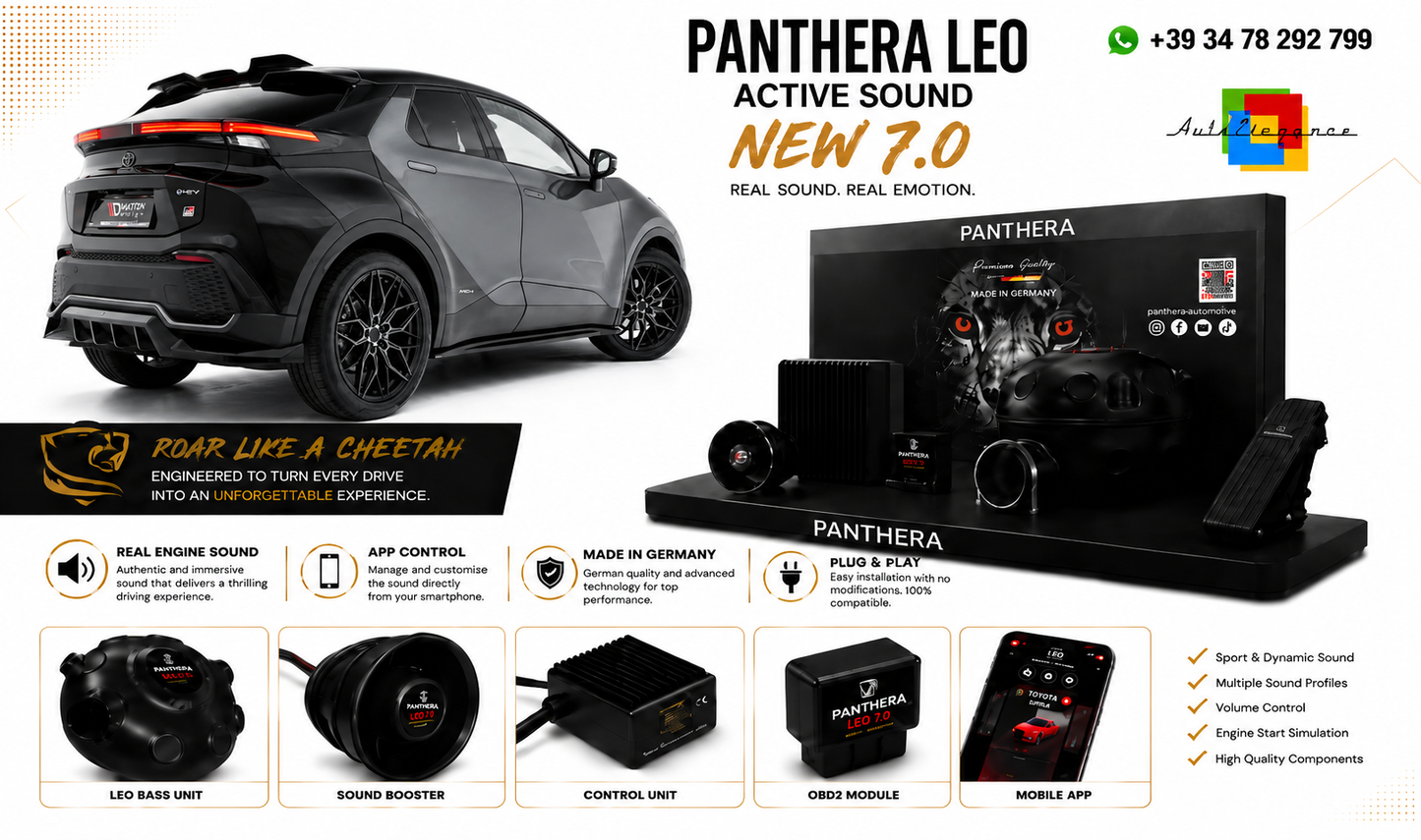 💕ART.2672 PANTHERA Soundsystem Booster 7.0 -Toyota C-HR Mk2💕