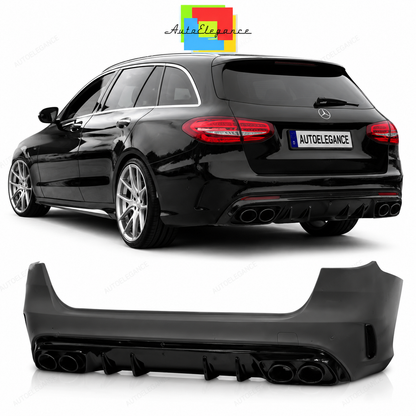 💕PARAURTI POSTERIORE MERCEDES CLASSE C W205 5P 19- LOOK AMG C43💕