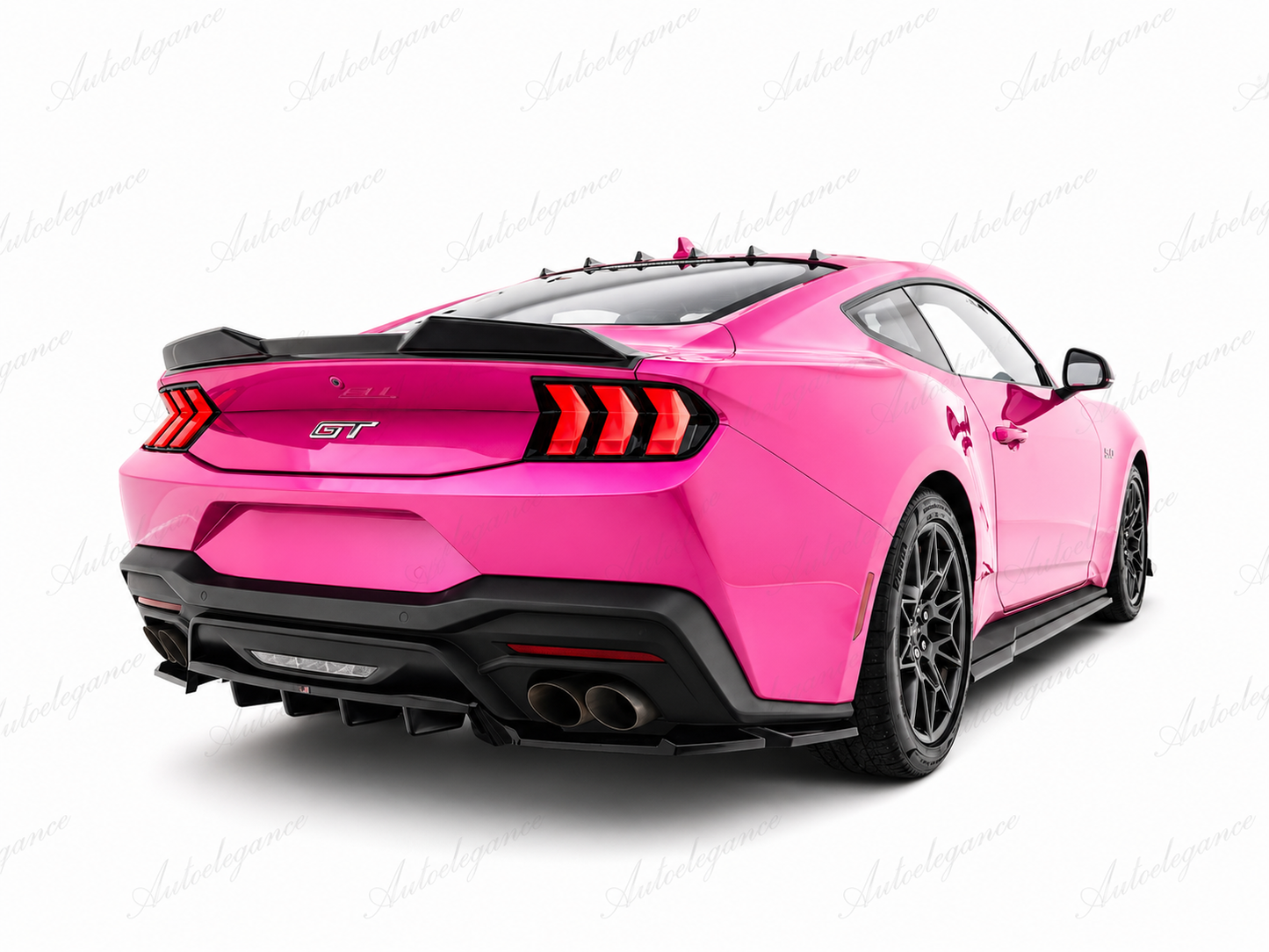 🔥ART.9736 SPLITTER POSTERIORE (CON BARRE VERTICALI) PER FORD MUSTANG GT Mk7🔥