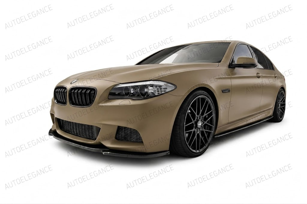 0890⭐FRONT BUMPER SPLITTER BMW 5 SERIES F10 F11 ABS GLOSSY BLACK MSP⭐ 