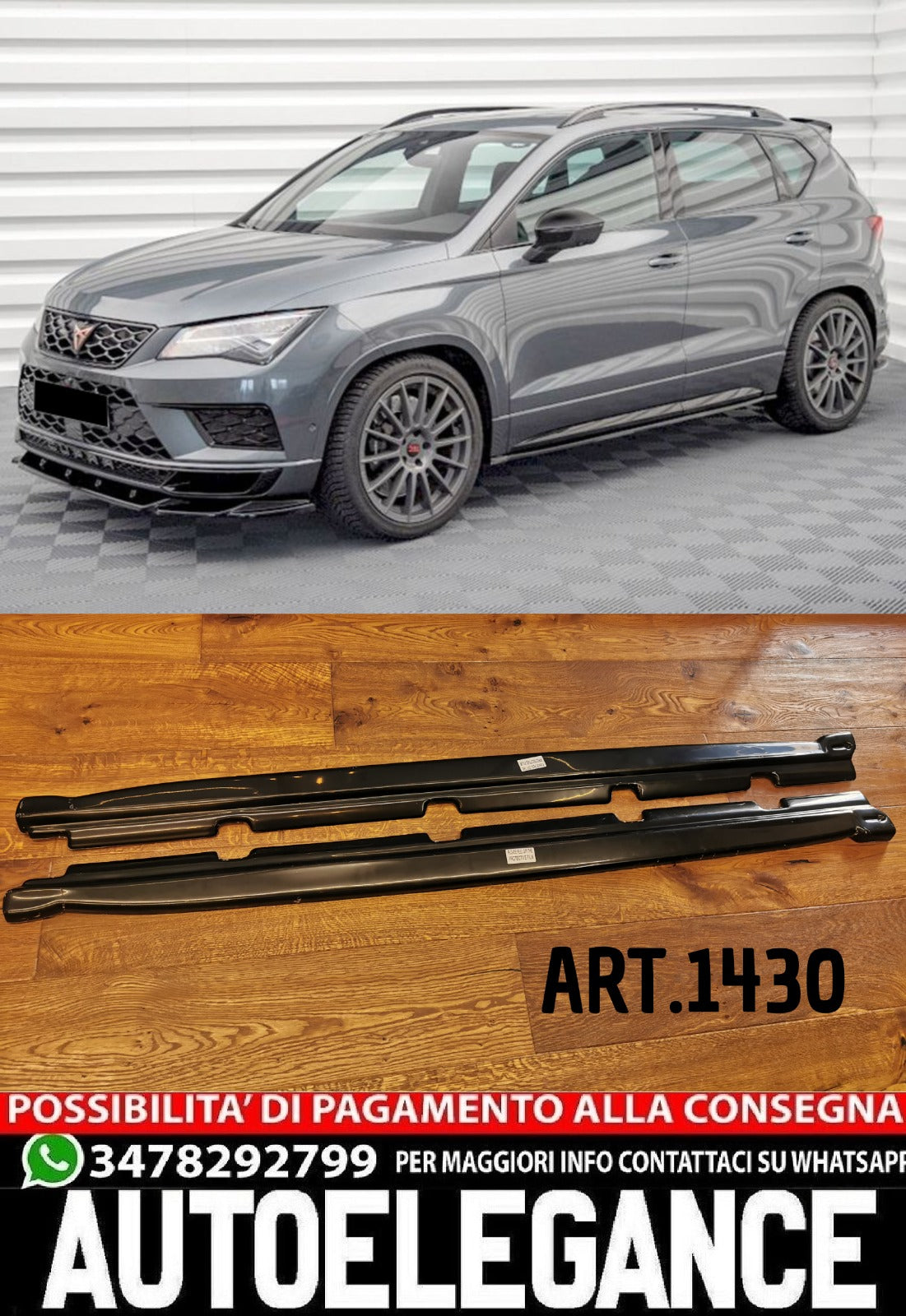 Minigonne Laterali Minigonne Laterali ✨✨CUPRA Ateca Mk1 2018+✨✨