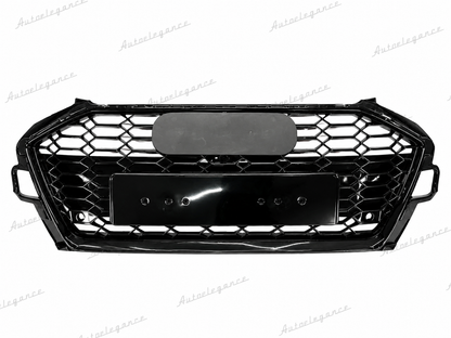 🔥ART.1779 GRIGLIA ADATTO PER  AUDI A4 B9 2020+ LOOK RS4 NERO LUCIDO🔥