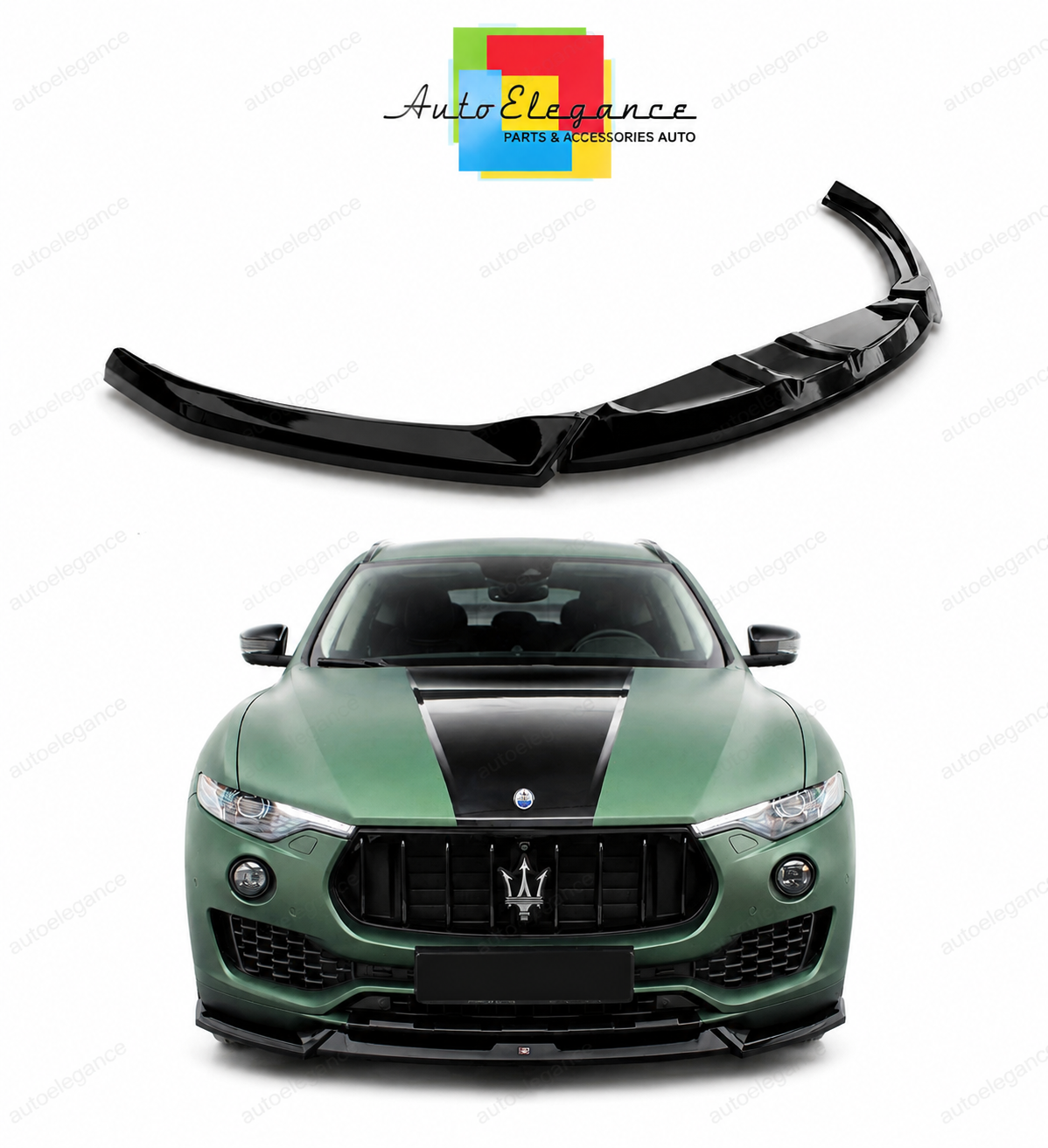 💕Splitter adatto  per   Maserati Levante MK1  nero  lucido 💕