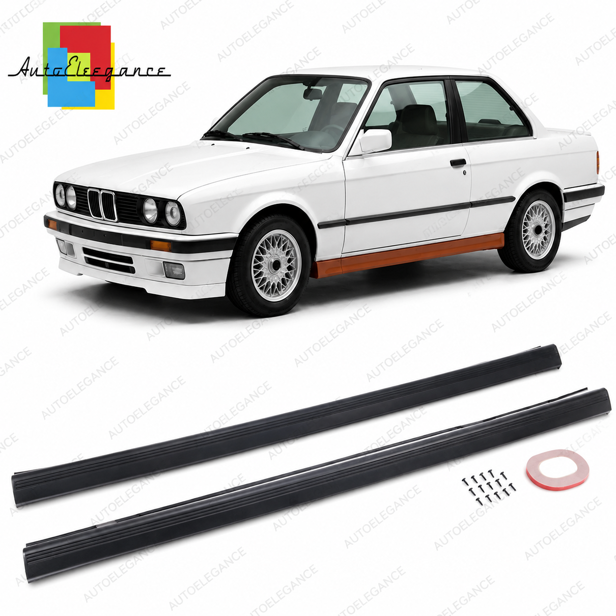SPLITTER SUITABLE FOR VW GOLF 8 GTI GTD RLINE LOOK GLOSSY BLACK SPORTY DESIGN 