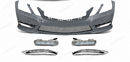 💕PARAURTI ANTERIORE MERCEDES CLASSE E W212 09-13 LOOK AMG PDC SRA + DRL💕